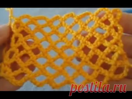 Сетчатые узоры .Косая сетка.