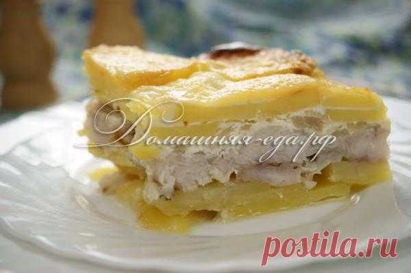 Рыба запеченная в картофеле.