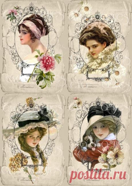 Винтажные картинки "Люди"