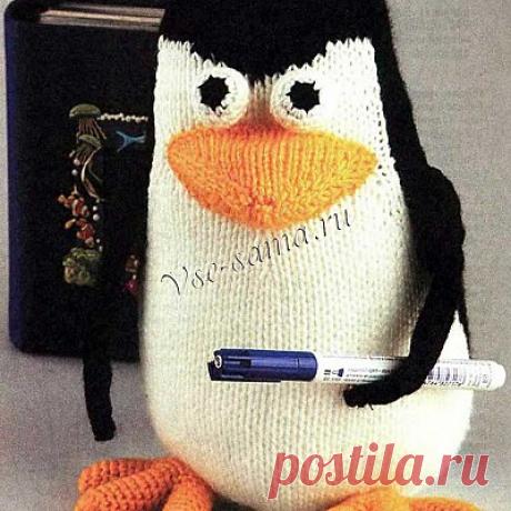 Пингвин из мультфильма Мадагаскар - Вязаная игрушка Пингвин из мультфильма Мадагаскар - Вязаная игрушка