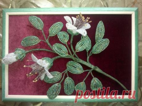 Лилии для сестренки / Бисер / Бисер. Работы пользователей