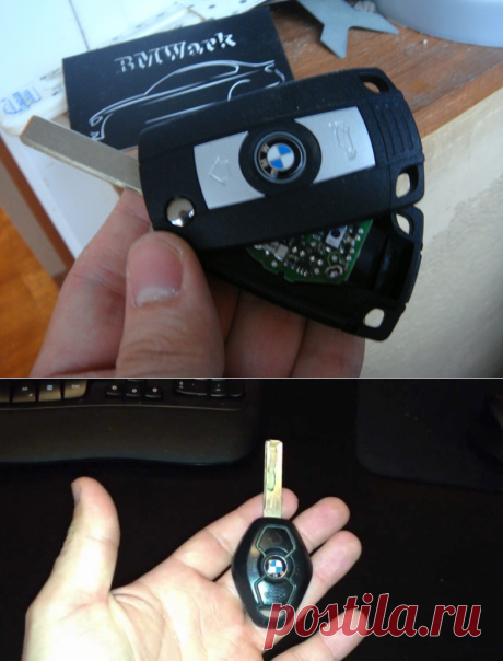 Замена батарейки в ключе от bmw e39