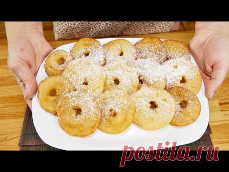 Ленивые пончики с яблоками | Яблоки в кляре