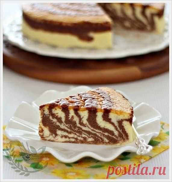 Японский суфле-чизкейк Зебра / Удивительная еда!