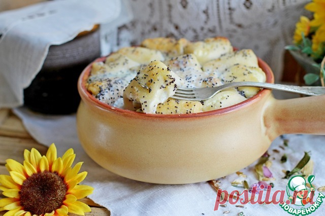Очень вкусные Мини блинчики с творогом в сметанной заливке
