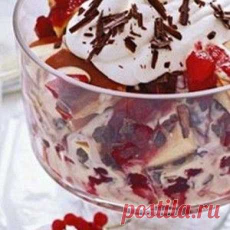 Рождественский ягодный трифл Вот это вкусно!