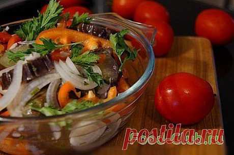 Быстрый рецепт маринованных баклажанов / С овощами и с грибами / Кулинарные рецепты - Фуд-клаб.ру
