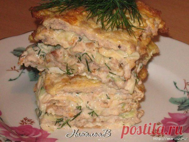 Яично-мясной тортик "Шаверма" | Четыре вкуса
