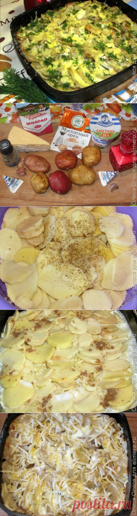 Картофельный гратен