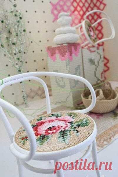 DIY Decoração: Decorando com bordado ponto cruz