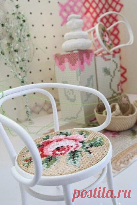 DIY Decoração: Decorando com bordado ponto cruz