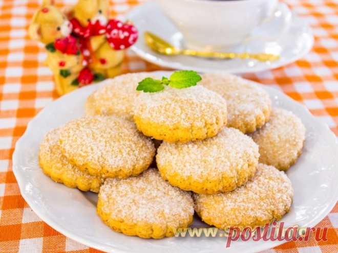 Очень нежное печенье с кукурузной мукой