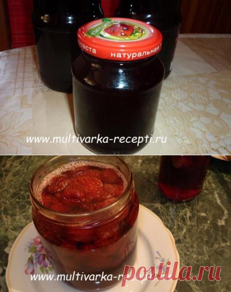 Варенье в мультиварке. Из чёрной смородины и клубники