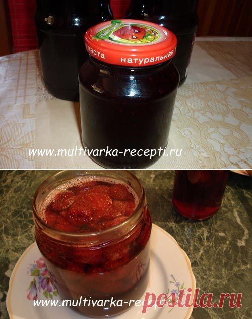 Варенье в мультиварке. Из чёрной смородины и клубники