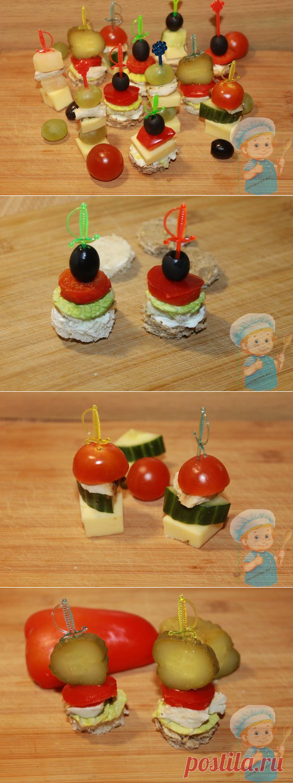 Канапе с курицей: несколько классных проверенных рецептов