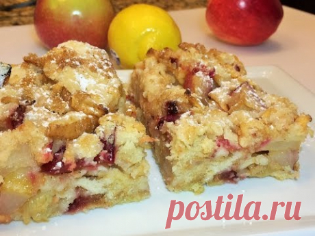 Наивкуснейший ФРУКТОВЫЙ ПИРОГ, насыпной, от Милении. Fruit  Pie.