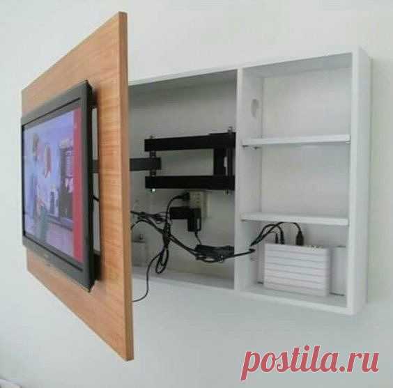 Оригинальные идеи для установки телевизора — Сделай сам, идеи для творчества - DIY Ideas