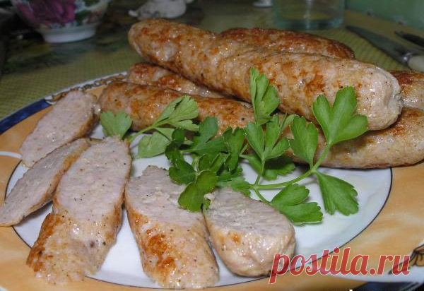 Вкуснейшие домашние куриные колбаски