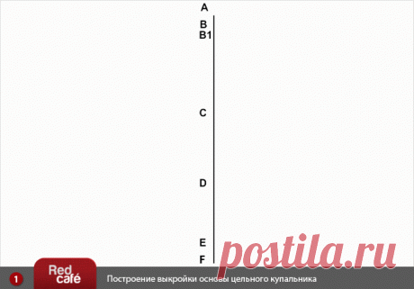 RedCafe | Выкройка основы цельного купальника. Построение и моделирование. Бесплатный урок. Скачать