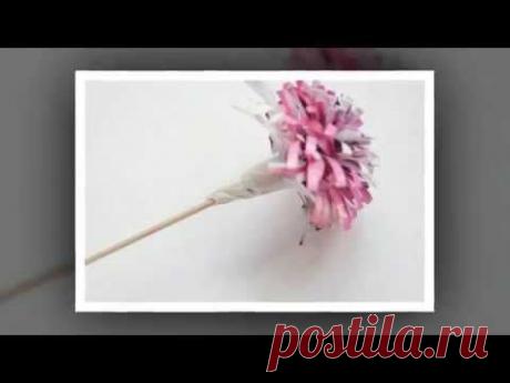 Как создать красивый букет из глянцевого жунала