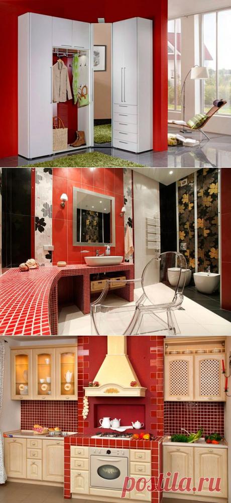 Красный цвет в интерьере: символ стиля | Наша дача