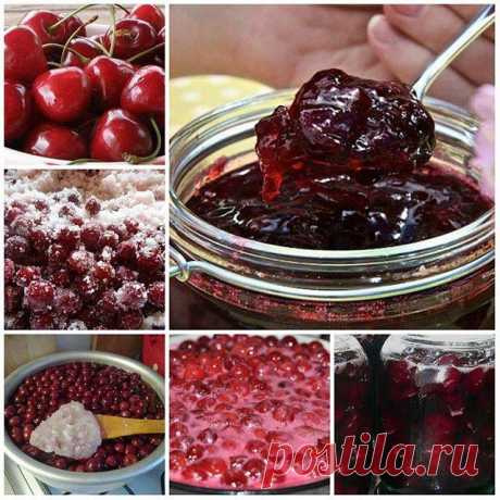 Кулинария &gt;Вишня консервированная в желе