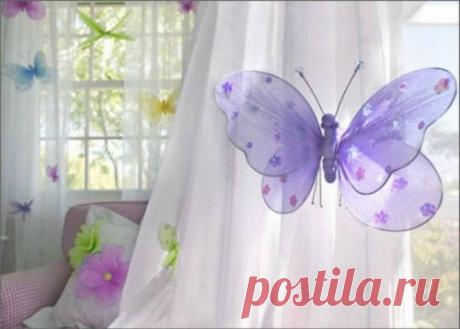 Бабочки из капрона. Мастер-класс и видео | Домохозяйка