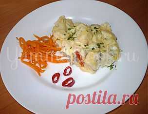Запеканка с фаршем и цветной капустой из мультиварки - пошаговый рецепт с фото