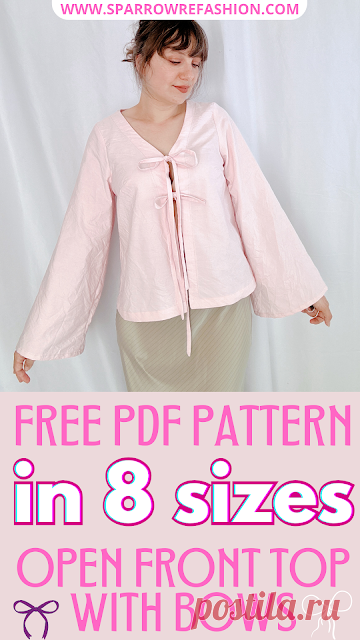 How to Sew Easy Open Front Blouse: Step by Step DIY - Sparrow Refashion: A Blog for Sewing Lovers and DIY Enthusiasts