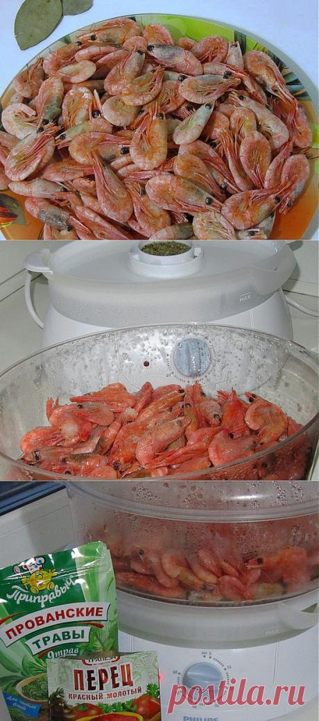 Креветки на пару © Кулинарный блог #Рецепты Надежды