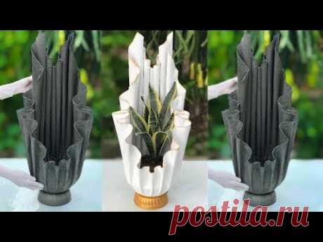 Beautiful And Easy - How To Make Beautiful Flower Pots At Home