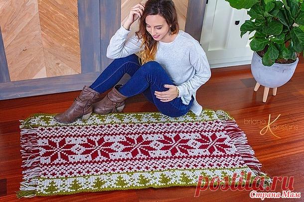 Коврик крючком - Жаккард - Страна Мам