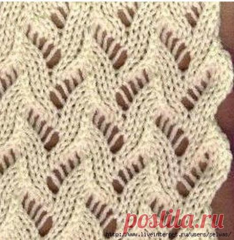 Ажурные узоры спицами схемы с описанием » Петля, вязание, вязание для женщин, вязание для мужчин, вязание для детей, вязание для дома, вязаные игрушки, узоры, вышивание, бисероплетение