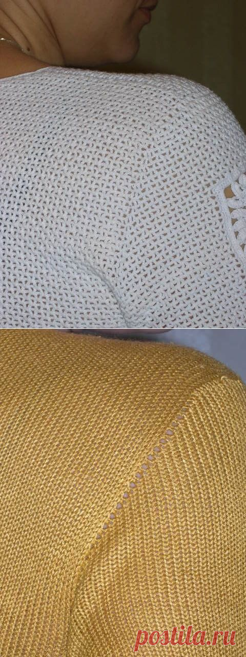 ВЯЗАНИЕ РУКАВА СВЕРХУ