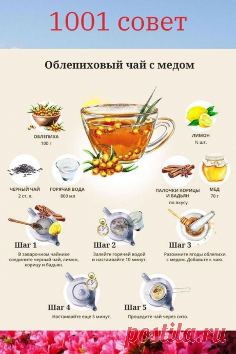 Облепиховый чай с мёдом