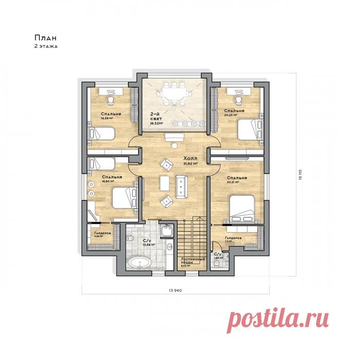 Проект дома Эминенс — цена строительства под ключ в компании Render House