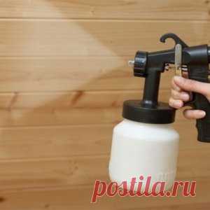 Покраска краскопультом – каковы правила облицовки стен и потолка?