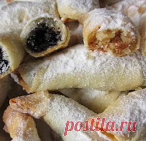 Обалденные рогалики — тончайшее, хрустящее тесто и много сладкой вкусной начинки!