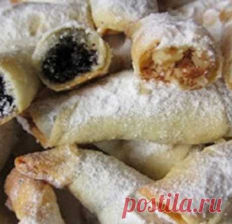 Обалденные рогалики — тончайшее, хрустящее тесто и много сладкой вкусной начинки!