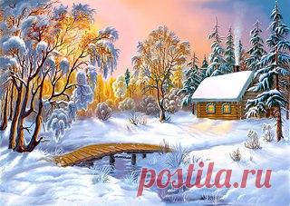 Очень красивые зимние пейзажи) Делюсь))