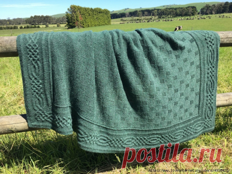 Вязаный спицами плед &quot;Stornoway Throw&quot;