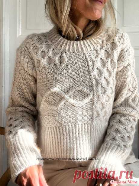 Джемпер NORTHWEST by Knits from Oslo. Спицы. Размеры: XS/S (M/L) XL/XXL  Соответствуют окружность груди: 76-90 (91-106) 107-124 см  Измерения готового пуловера:  Окр. в области груди: ок. 102 (112) 126 см  Длина: 52 (56) 60 см