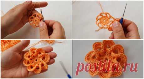 How To Crochet This Adorable Flower - Tutorial How To Crochet This Adorable Flower - Tutorial