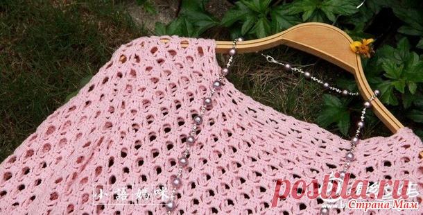 Розовые облака. Нежный джемпер красивым узором. - Все в ажуре... (вязание крючком) - Страна Мам