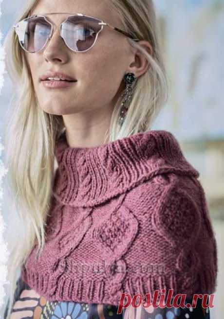 Пелерина с узором из «Кос» - SHPULYA.com
