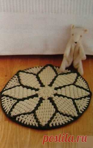 Как связать коврик крючком? | Рукоделие и вязание