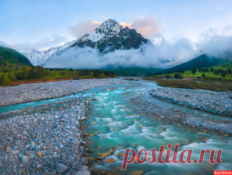 Фото: Река Гара-Аузусу и Тихтенген. Фотограф путешественник Фёдор Лашков. Пейзаж - Фотосайт Расфокус.ру