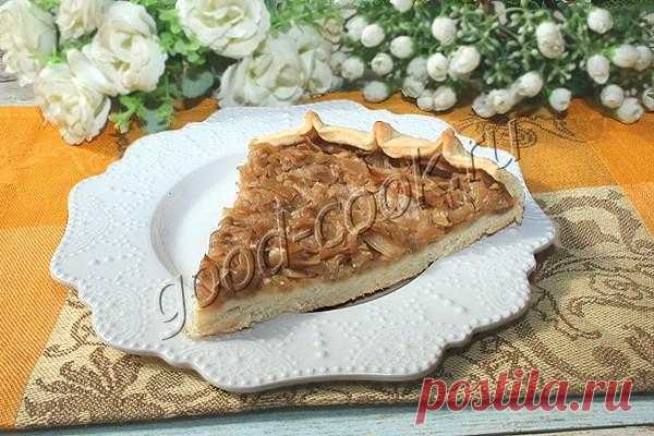 Постный открытый пирог с капустой. Рецепт приготовления