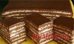 Простой рецепт шоколадного домашнего медовика. | Идея Меню