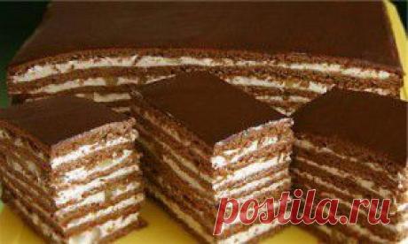 Простой рецепт шоколадного домашнего медовика. | Идея Меню